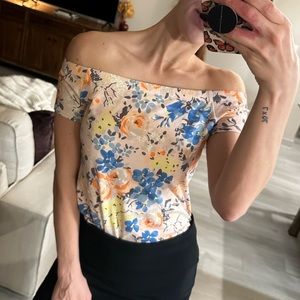 Rebecca Taylor Off-The-Shoulder Blouse